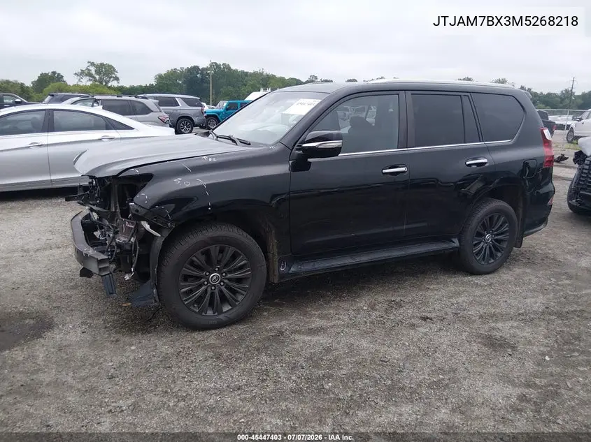 2021 Lexus Gx 460 Premium VIN: JTJAM7BX3M5268218 Lot: 45447403