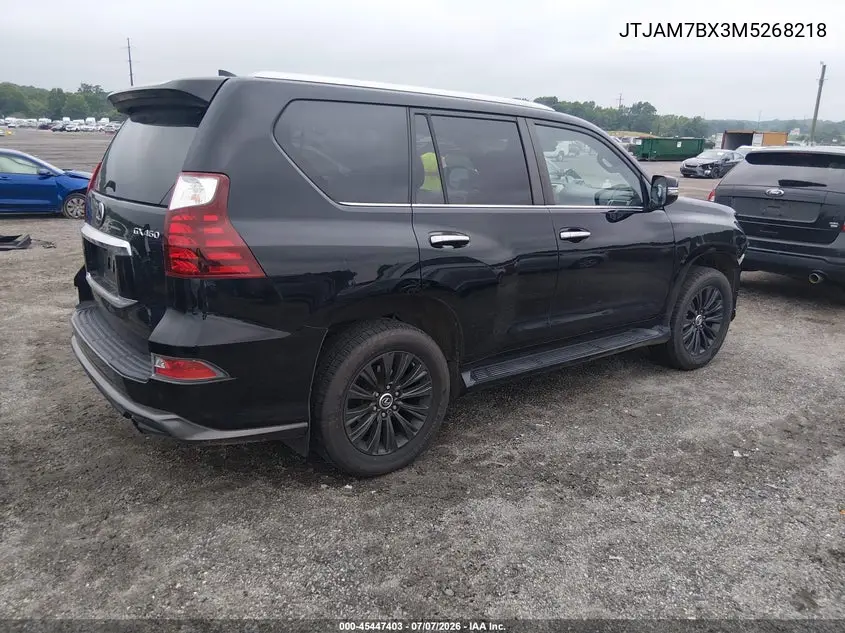 2021 Lexus Gx 460 Premium VIN: JTJAM7BX3M5268218 Lot: 45447403