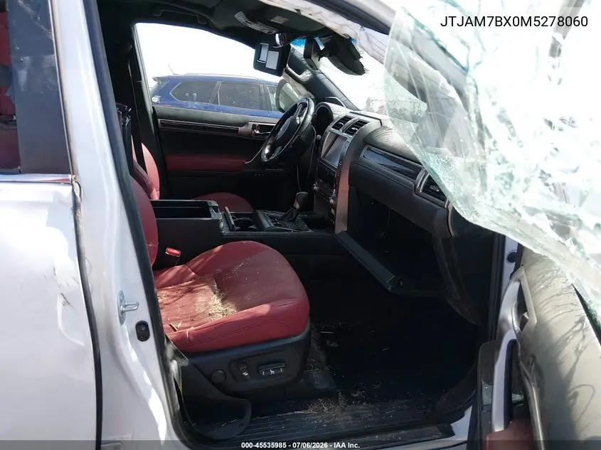 2021 Lexus Gx 460 Premium VIN: JTJAM7BX0M5278060 Lot: 45535985