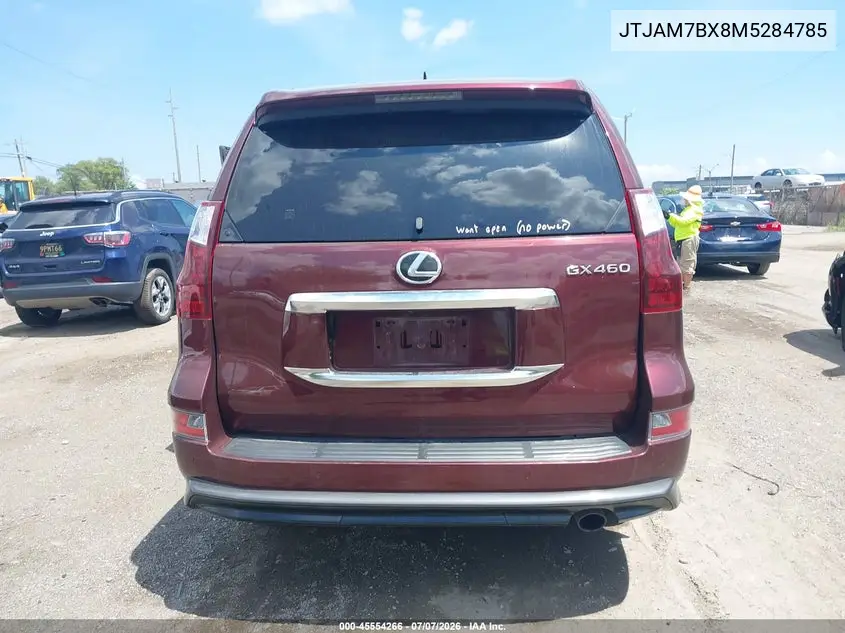 2021 Lexus Gx 460 Premium VIN: JTJAM7BX8M5284785 Lot: 45554266