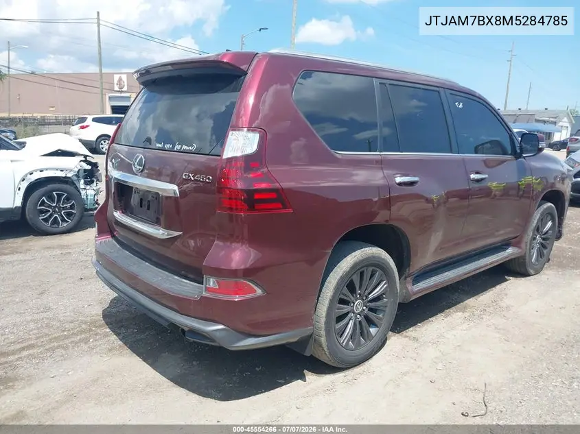 2021 Lexus Gx 460 Premium VIN: JTJAM7BX8M5284785 Lot: 45554266