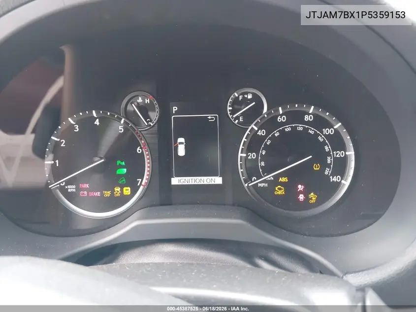 2023 Lexus Gx 460 Premium VIN: JTJAM7BX1P5359153 Lot: 45387525