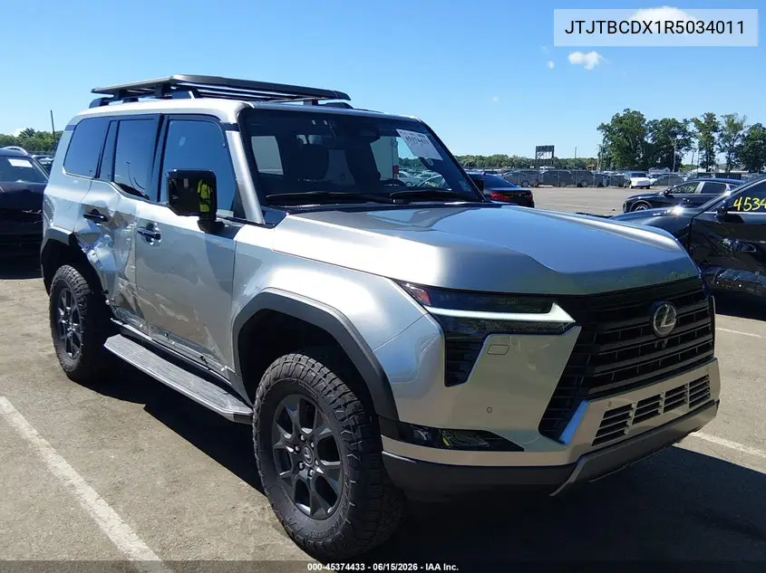 2024 Lexus Gx 550 Overtrail+ VIN: JTJTBCDX1R5034011 Lot: 45374433