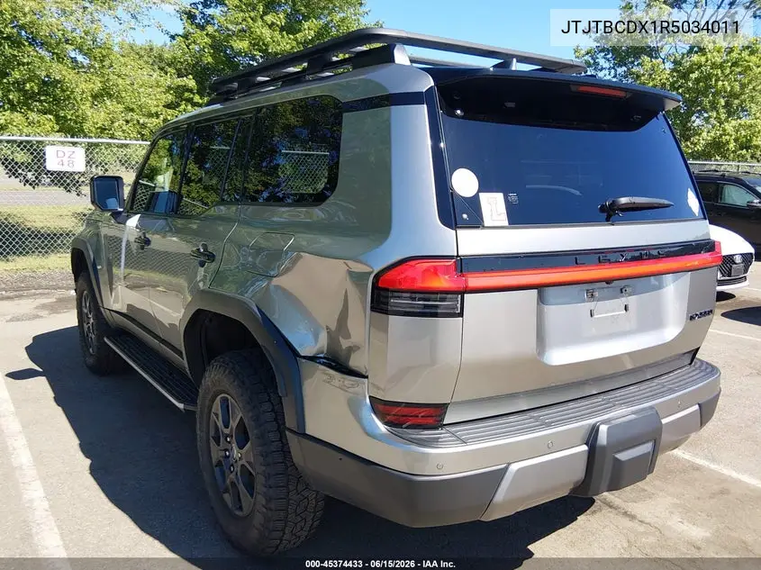 2024 Lexus Gx 550 Overtrail+ VIN: JTJTBCDX1R5034011 Lot: 45374433