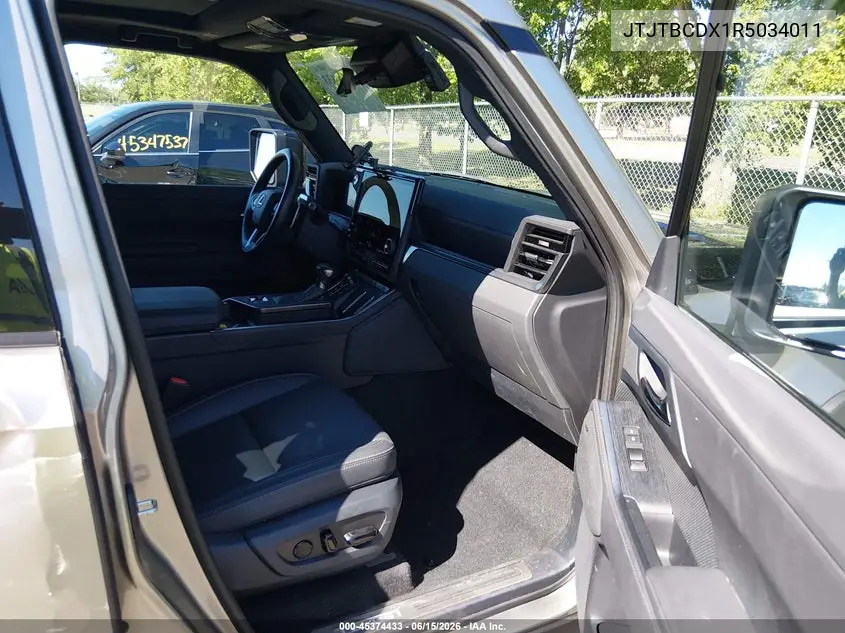 2024 Lexus Gx 550 Overtrail+ VIN: JTJTBCDX1R5034011 Lot: 45374433