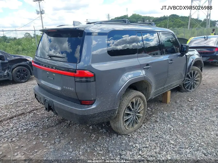 2024 Lexus Gx 550 Luxury+ VIN: JTJVBCDX9R5026988 Lot: 45383277
