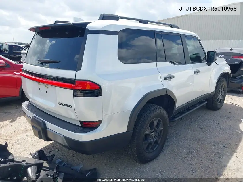 2024 Lexus Gx 550 Overtrail VIN: JTJTBCDX1R5010968 Lot: 45505602