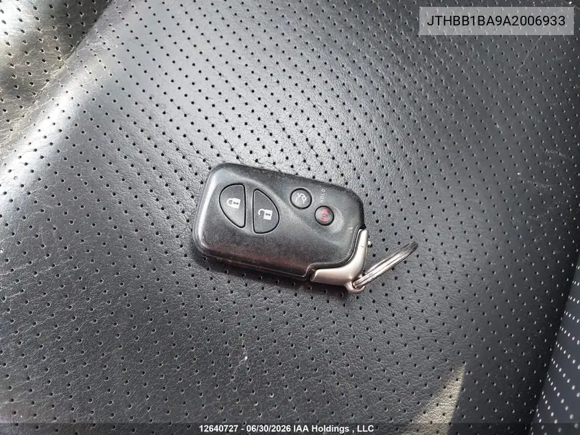 2010 Lexus Hs 250H Premium/Premium Luxury VIN: JTHBB1BA9A2006933 Lot: 12640727