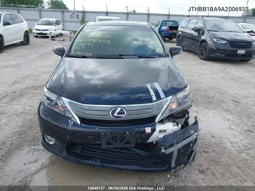 2010 Lexus Hs 250H Premium/Premium Luxury VIN: JTHBB1BA9A2006933 Lot: 12640727