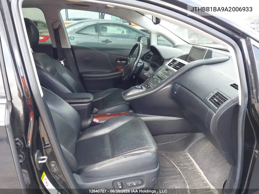 2010 Lexus Hs 250H Premium/Premium Luxury VIN: JTHBB1BA9A2006933 Lot: 12640727