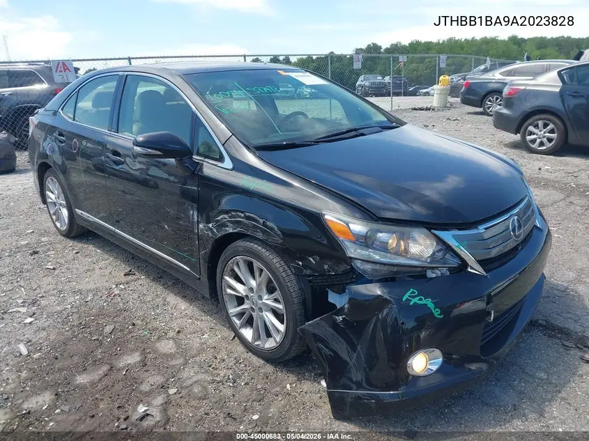 2010 Lexus Hs 250H Premium VIN: JTHBB1BA9A2023828 Lot: 45000683