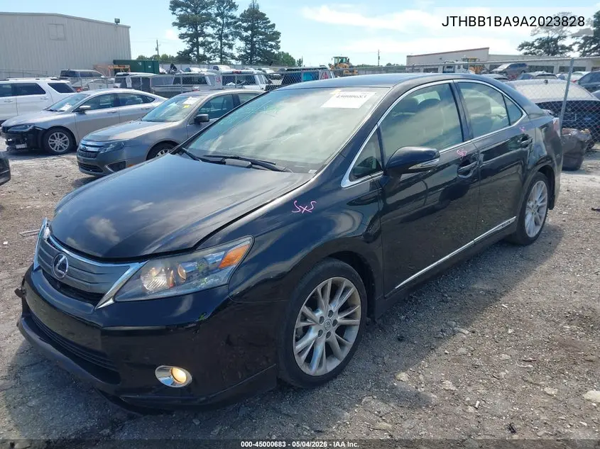 2010 Lexus Hs 250H Premium VIN: JTHBB1BA9A2023828 Lot: 45000683