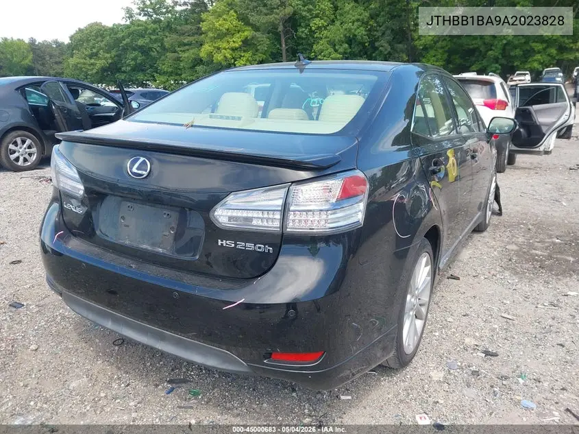 2010 Lexus Hs 250H Premium VIN: JTHBB1BA9A2023828 Lot: 45000683