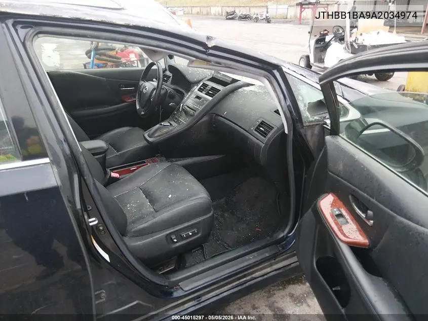 2010 Lexus Hs 250H VIN: JTHBB1BA9A2034974 Lot: 45015297
