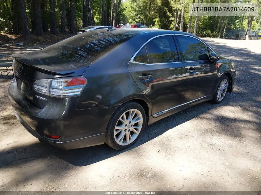 2010 Lexus Hs 250H Premium VIN: JTHBB1BA7A2014609 Lot: 45098415
