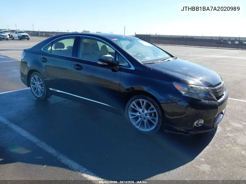 2010 Lexus Hs 250H Premium VIN: JTHBB1BA7A2020989 Lot: 45120298