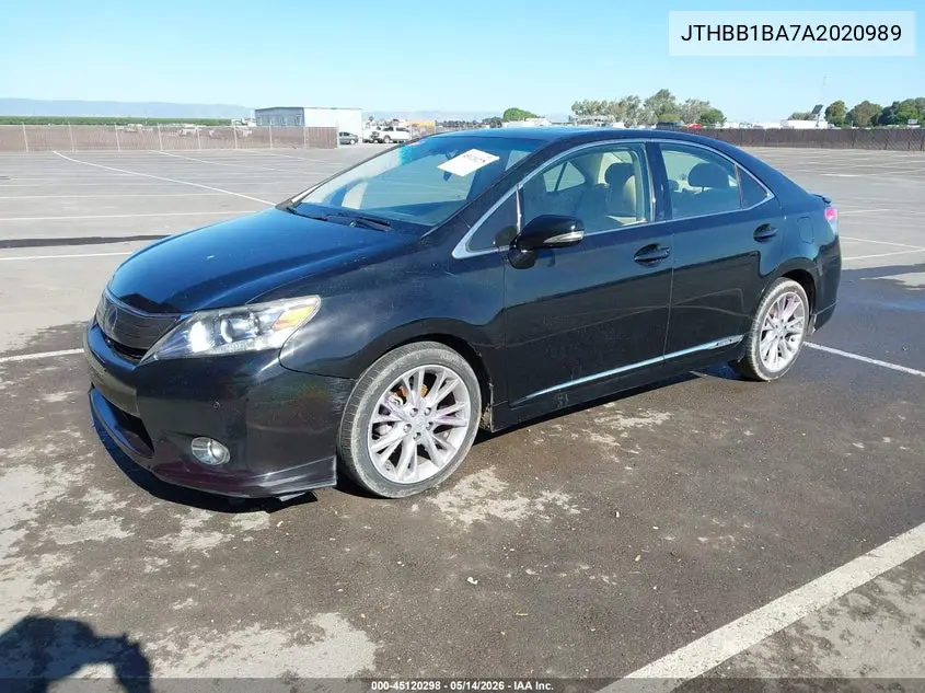 2010 Lexus Hs 250H Premium VIN: JTHBB1BA7A2020989 Lot: 45120298