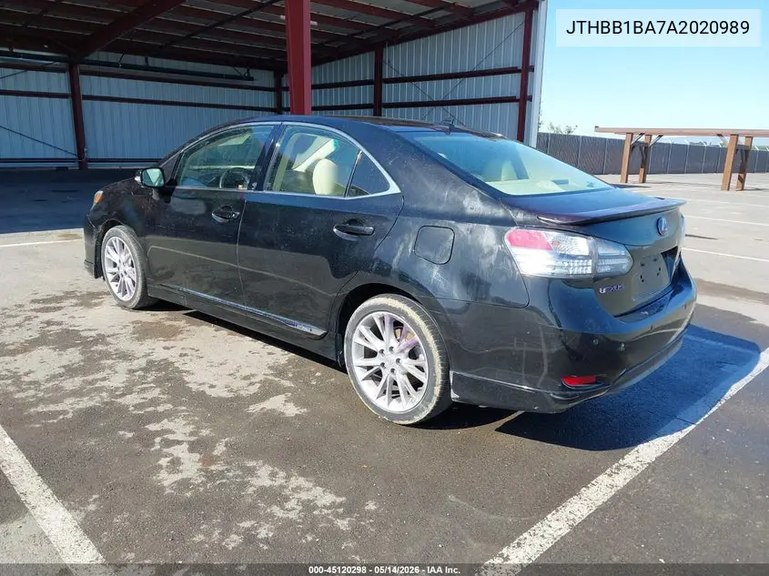 2010 Lexus Hs 250H Premium VIN: JTHBB1BA7A2020989 Lot: 45120298