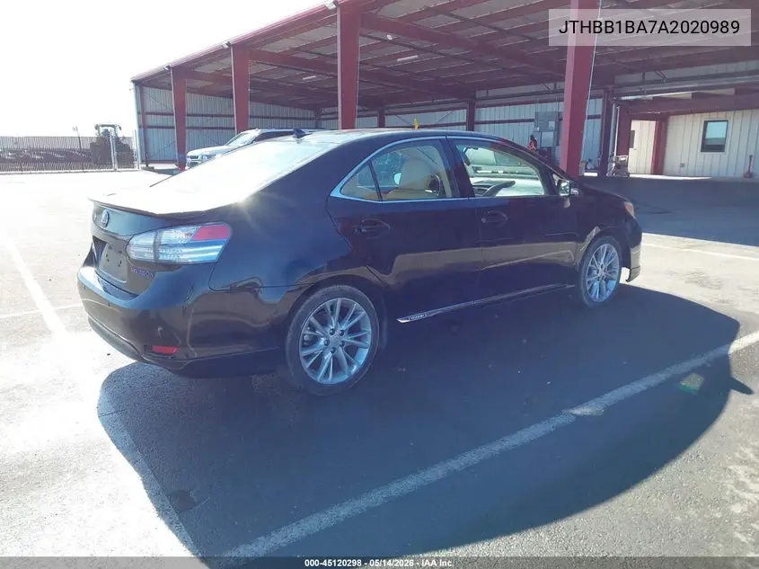 2010 Lexus Hs 250H Premium VIN: JTHBB1BA7A2020989 Lot: 45120298