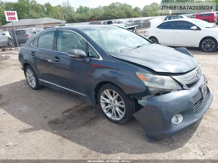 2010 Lexus Hs 250H Premium VIN: JTHBB1BA7A2035024 Lot: 45146926