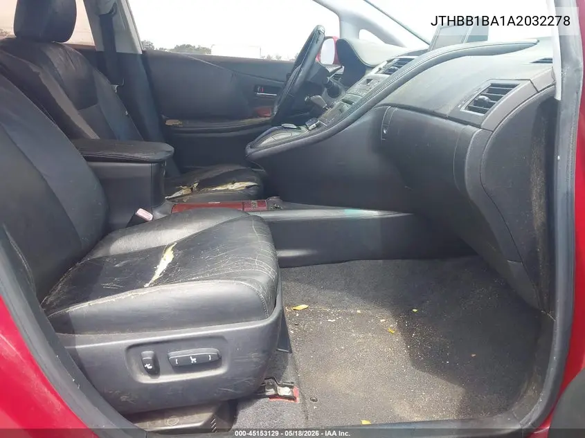 2010 Lexus Hs 250H VIN: JTHBB1BA1A2032278 Lot: 45153129