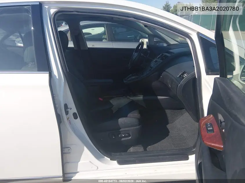 2010 Lexus Hs 250H Premium VIN: JTHBB1BA3A2020780 Lot: 45184773