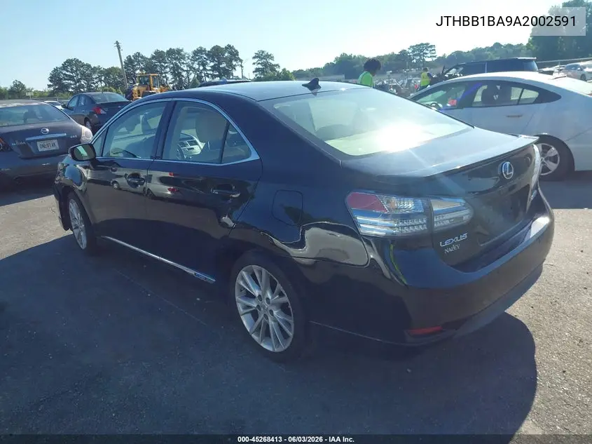 2010 Lexus Hs 250H Premium VIN: JTHBB1BA9A2002591 Lot: 45268413
