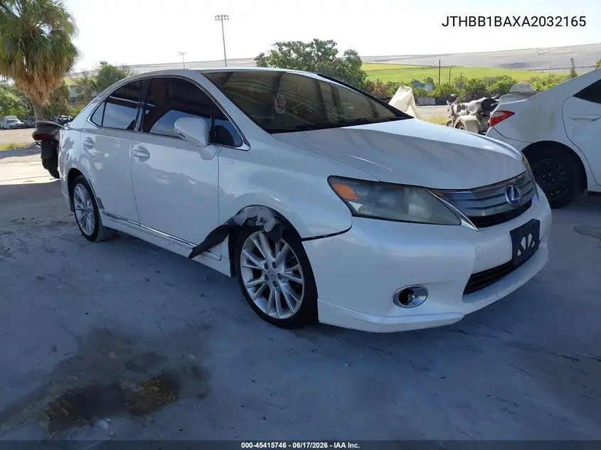 2010 Lexus Hs 250H Premium VIN: JTHBB1BAXA2032165 Lot: 45415746