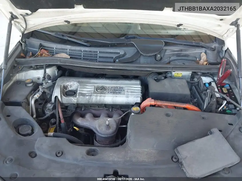 2010 Lexus Hs 250H Premium VIN: JTHBB1BAXA2032165 Lot: 45415746
