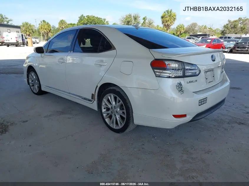 2010 Lexus Hs 250H Premium VIN: JTHBB1BAXA2032165 Lot: 45415746