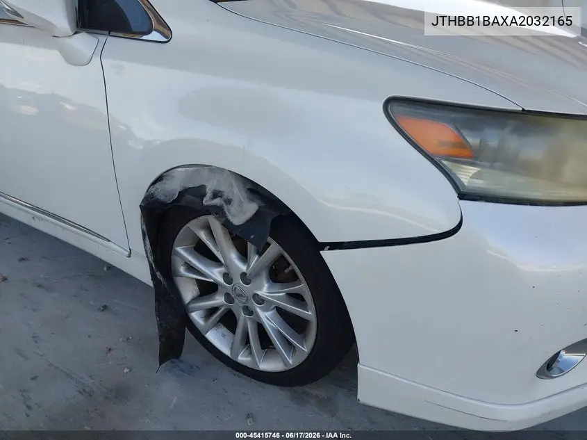 2010 Lexus Hs 250H Premium VIN: JTHBB1BAXA2032165 Lot: 45415746