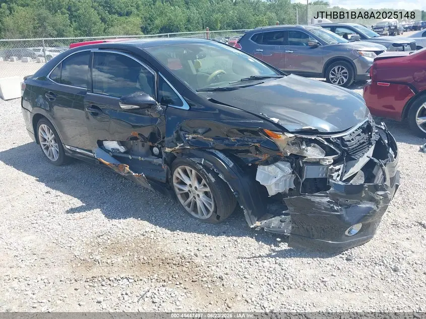 2010 Lexus Hs 250H Premium VIN: JTHBB1BA8A2025148 Lot: 45447497