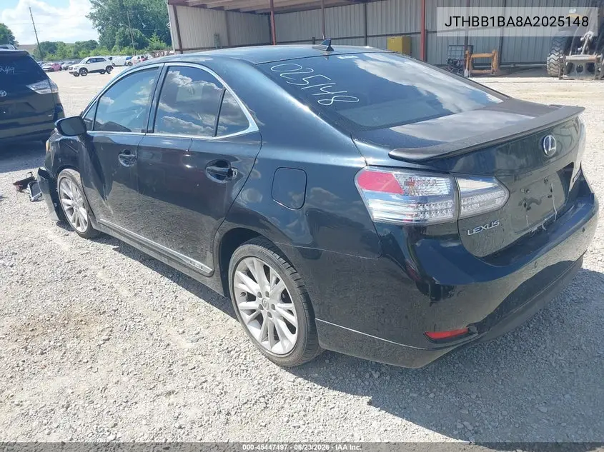 2010 Lexus Hs 250H Premium VIN: JTHBB1BA8A2025148 Lot: 45447497