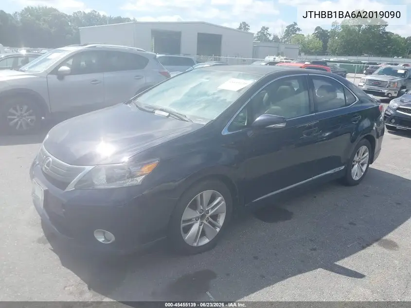 2010 Lexus Hs 250H VIN: JTHBB1BA6A2019090 Lot: 45455139
