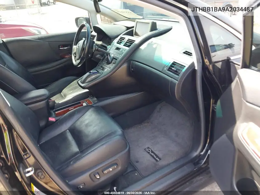 2010 Lexus Hs 250H Premium VIN: JTHBB1BA9A2034487 Lot: 45504619