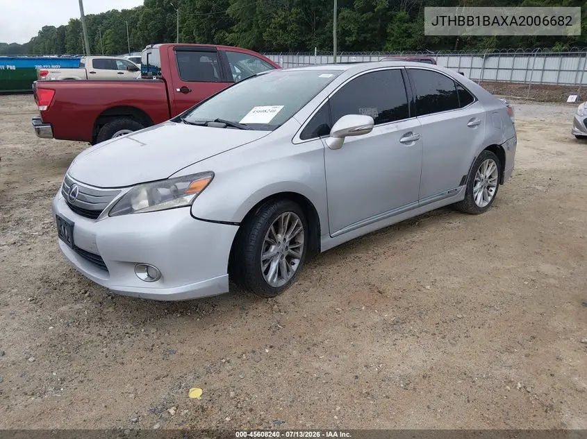 2010 Lexus Hs 250H Premium VIN: JTHBB1BAXA2006682 Lot: 45608240