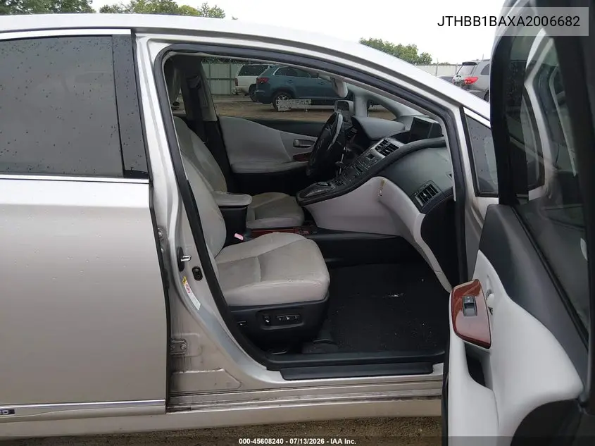 2010 Lexus Hs 250H Premium VIN: JTHBB1BAXA2006682 Lot: 45608240