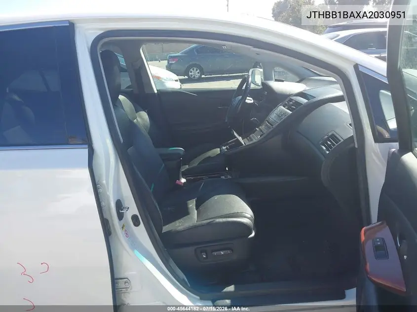2010 Lexus Hs 250H VIN: JTHBB1BAXA2030951 Lot: 45644182
