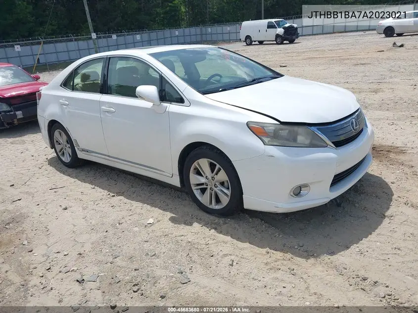 2010 Lexus Hs 250H VIN: JTHBB1BA7A2023021 Lot: 45683680