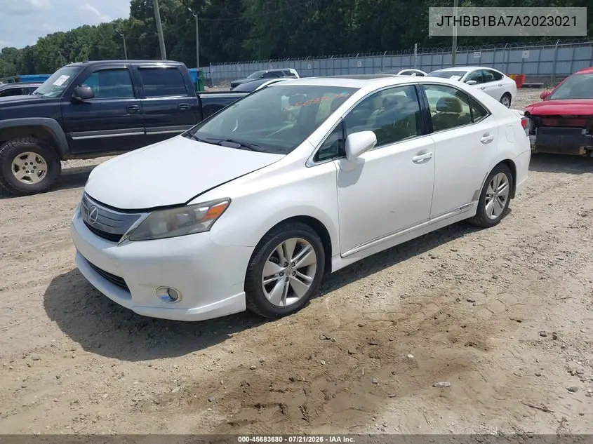 2010 Lexus Hs 250H VIN: JTHBB1BA7A2023021 Lot: 45683680