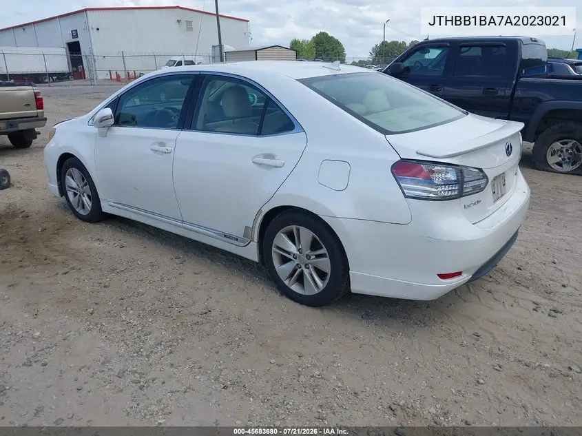 2010 Lexus Hs 250H VIN: JTHBB1BA7A2023021 Lot: 45683680