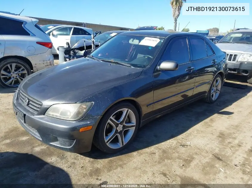 JTHBD192130073615 2003 Lexus Is 300