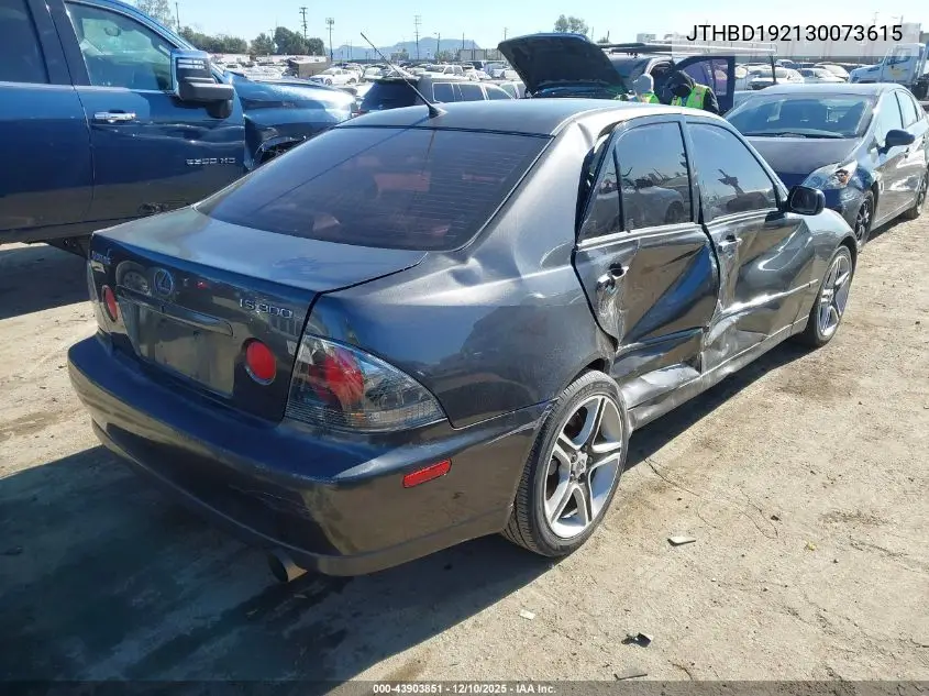 JTHBD192130073615 2003 Lexus Is 300