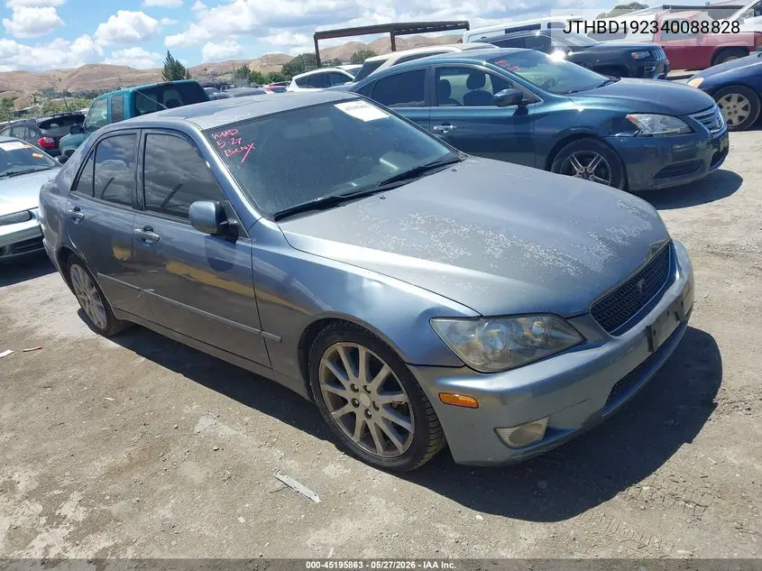2004 Lexus Is 300 VIN: JTHBD192340088828 Lot: 45195863