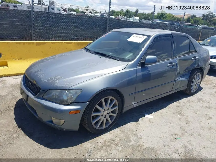 2004 Lexus Is 300 VIN: JTHBD192340088828 Lot: 45195863