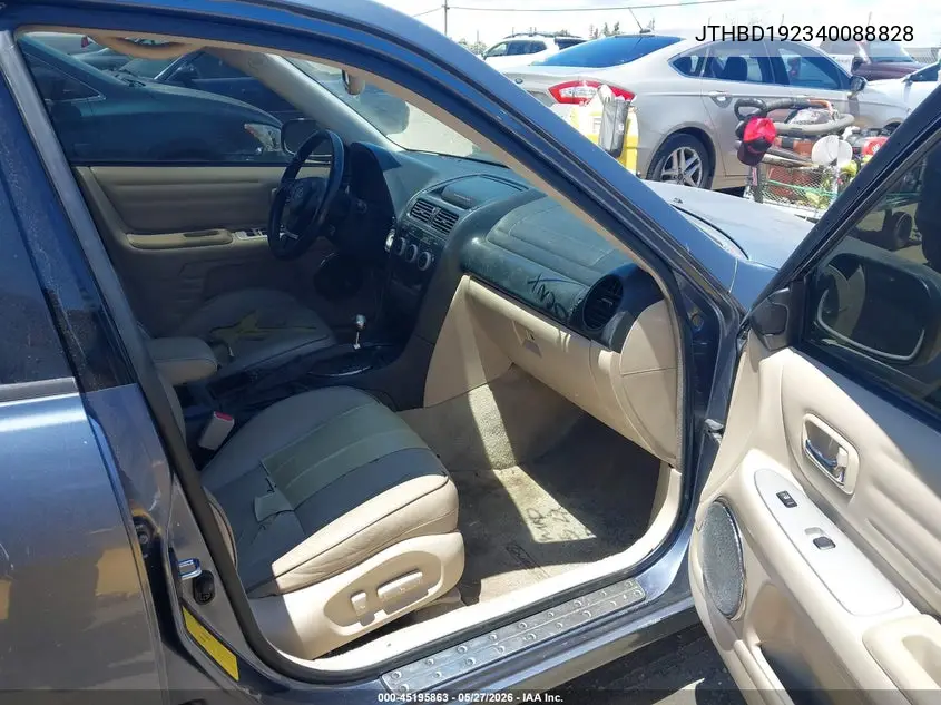 2004 Lexus Is 300 VIN: JTHBD192340088828 Lot: 45195863