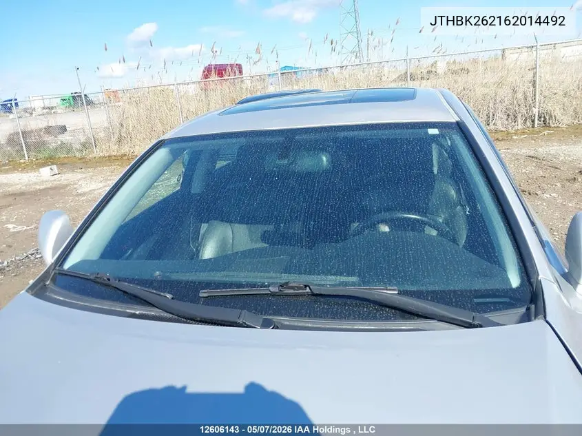 JTHBK262162014492 2006 Lexus Is 250
