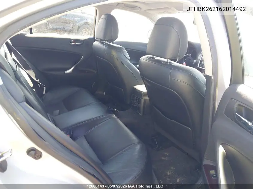 JTHBK262162014492 2006 Lexus Is 250