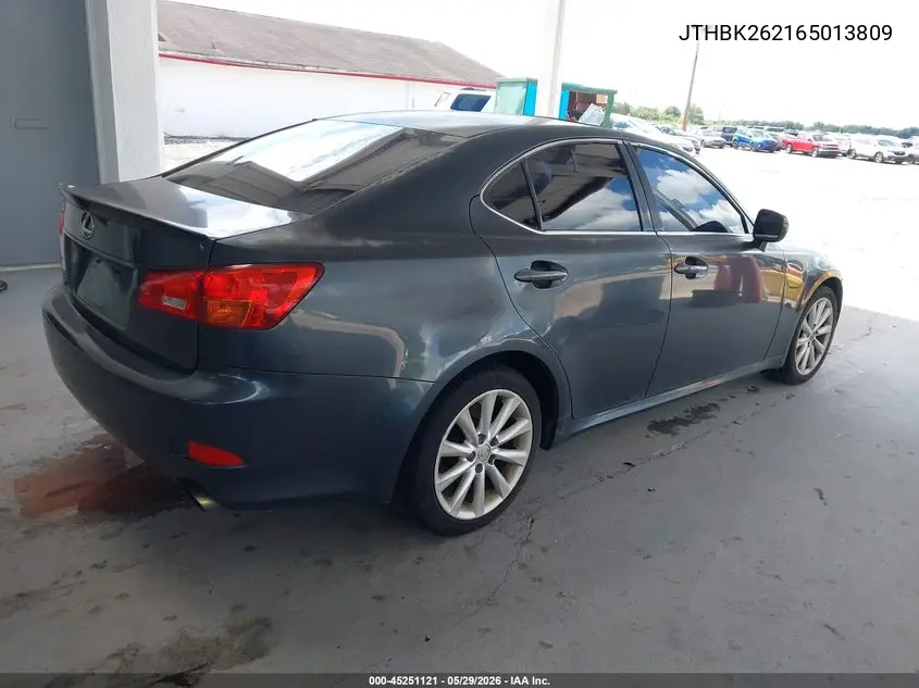 2006 Lexus Is 250 VIN: JTHBK262165013809 Lot: 45251121