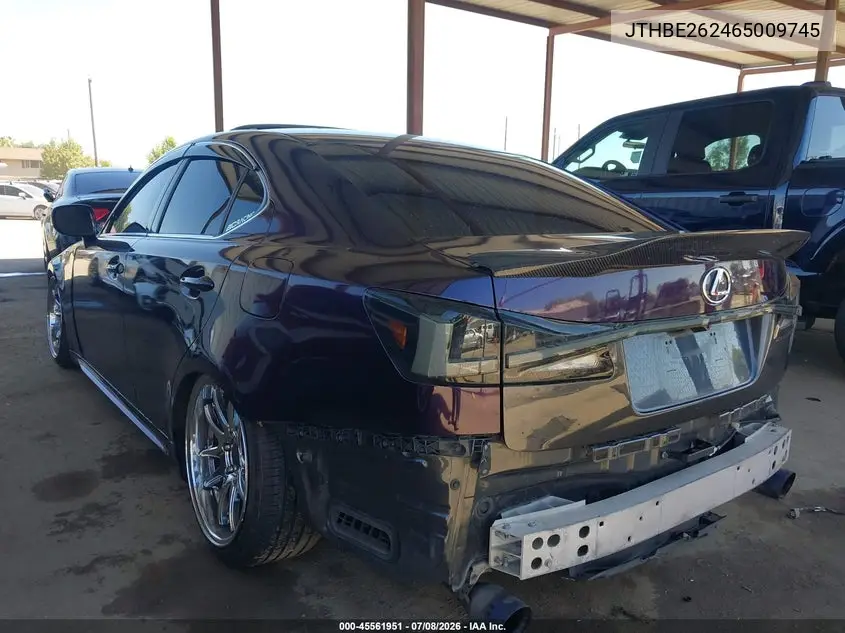 2006 Lexus Is 350 VIN: JTHBE262465009745 Lot: 45561951